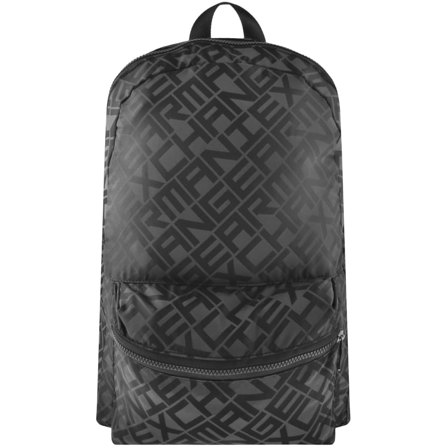 ARMANI EXCHANGE ブラックバックパック ARMANI EXCHANGE デイバック リュック 「A|X アルマーニ